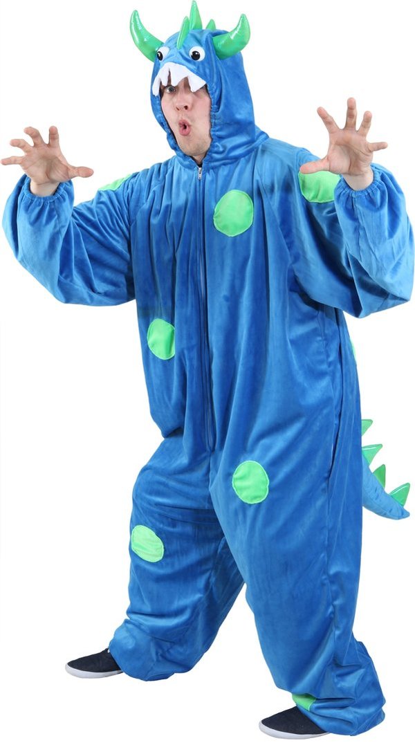 Monster Kostüm blau/grün
