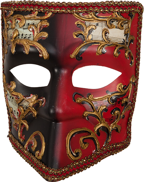 Venedig Maske schwarz/rot