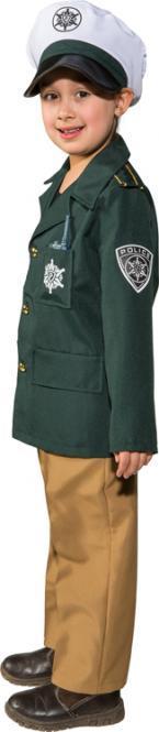 Polizist grün Kostüm